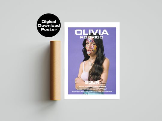 Discover Olivia Rodrigo 2021 Album Sour, Good 4 U, Driver's Poster