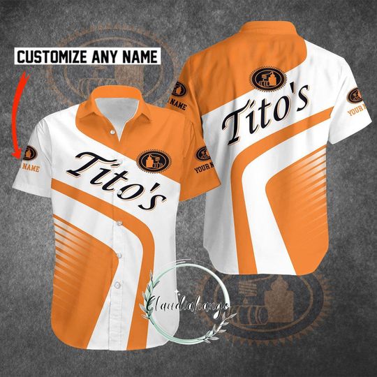 Discover Custom Shirt, Tito's Hawaiian Shirt, Tito's Handmade Vodka Button Shirt