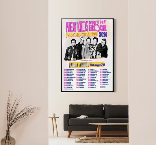 Discover NK on The Block Magic Summer Tour 2024 Poster