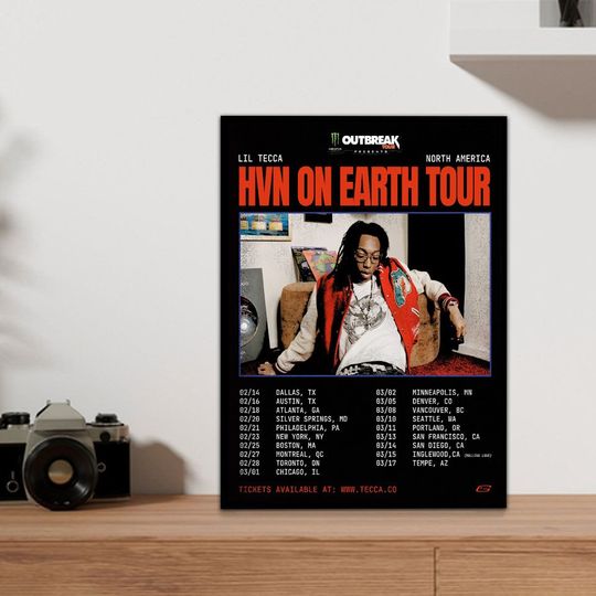 Discover Lil Tecca 2024 Tour poster- music poster