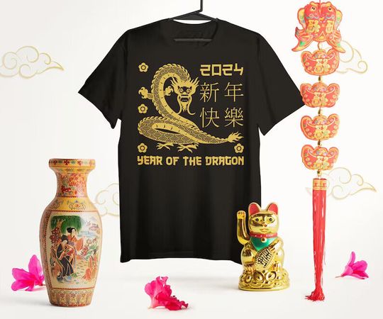 Discover Chinese Lunar New Year 2024 Year of the Dragon Shirt
