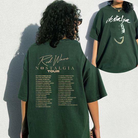 Discover Rod Wave Nostalgia tour Shirt, Nostalgia tour Concert Shirt