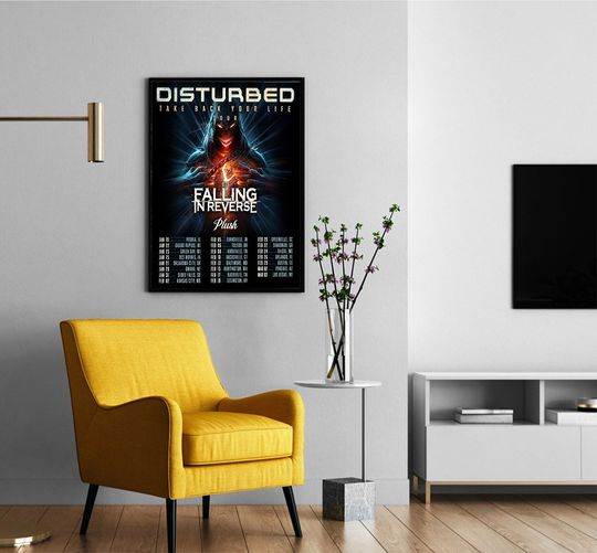Discover Disturbed 2024 Tour Poster, Poster Decor Home, 2024 Poster