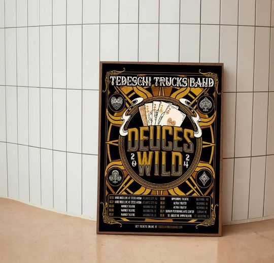 Discover Tedeschi Trucks Band 2024 America Tour Unframe Poster Wall Decor Posters