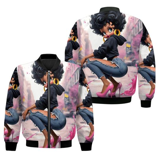 Discover 90s Betty Boop Women's Bomber Jacket