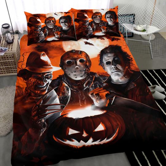 Discover Michael Myers, 3D Printed Horror Movie Halloween Bedding Set