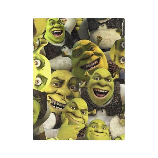 Discover Shrek Blanket, Velveteen Minky Blanket, Gift Idea