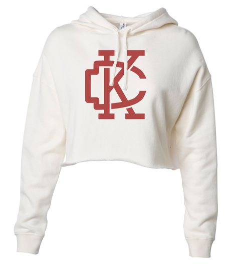 Discover Super Soft Independent Crop Top Hoodies "KC Arrow Font"