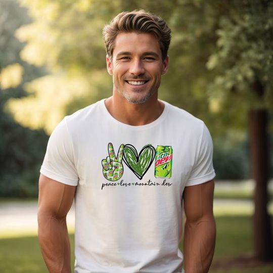 Discover Peace Love Diet Mountain Dew T-Shirt