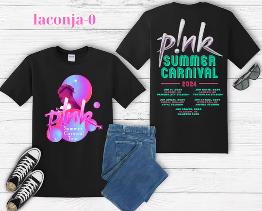 Discover Pink Singer Summer 2024 Tour T shirt