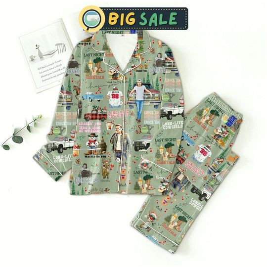 Discover Last Night We Let The Cider Talk Love live Cowgirls Pajamas Set, Wallen Western Pajamas
