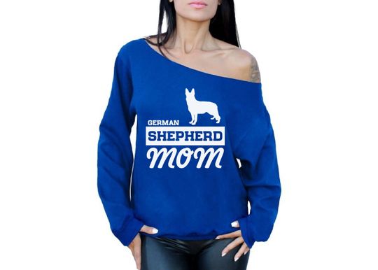 Discover German Shepherd Mom Off Shoulder Tops Sweatshirt