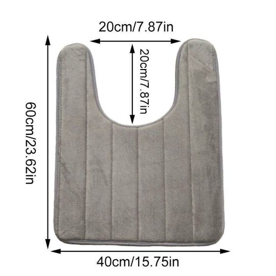 Discover Coral Fleece Anti Slip Toilet Floor Mat Washable Bath Pedestal Pad Rug Home Soft