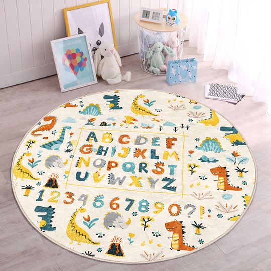 Discover Alphabet Nursery Round Floor Pad