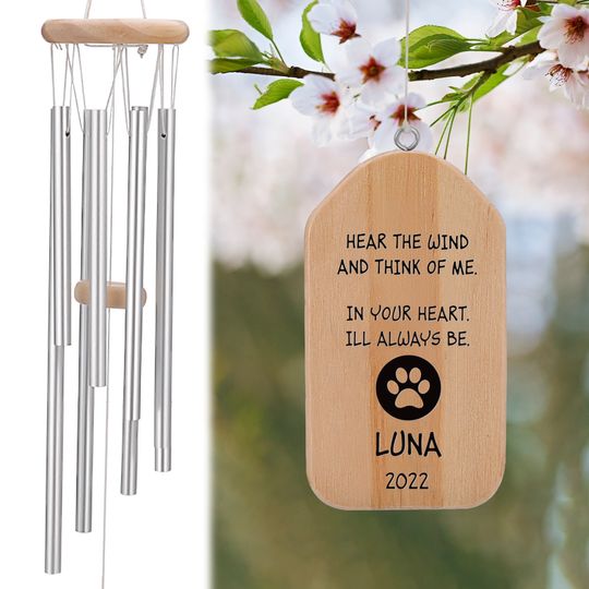 Discover Personalized Pet Wind Chimes,Custom Wind Chime for Memory