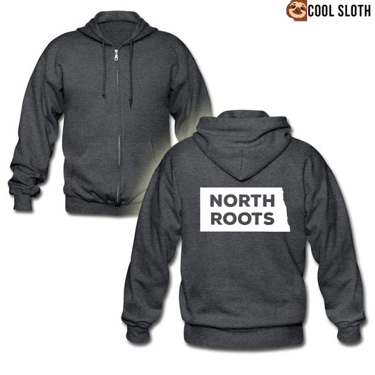 Discover Love North Dakota Zip Hoodie