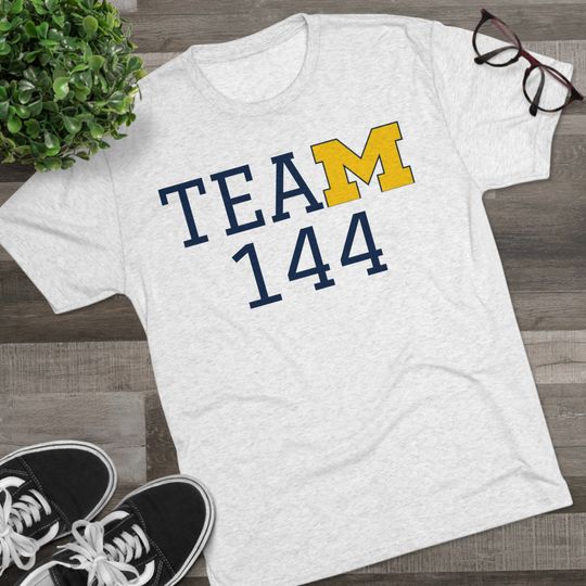 Discover Michigan "Team 144" Tri-Blend Tee: Unbelievably Soft