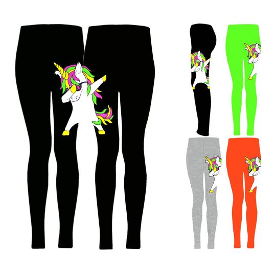 Discover Kids Girls Legging Spotty Print Black Leggings