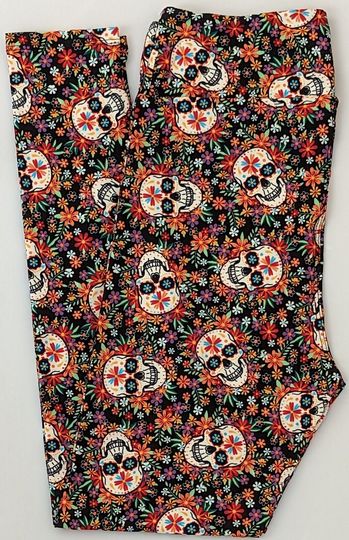 Discover Kids Girls Legging Spotty Print Black Leggings
