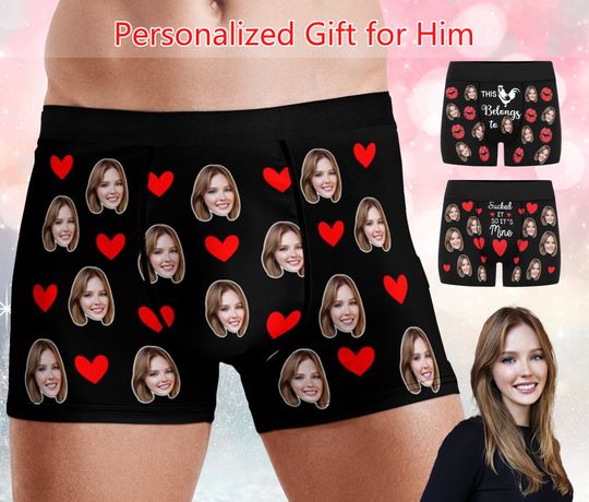 Discover Custom Face Boxer Briefs Personalized Photo Print Underwear