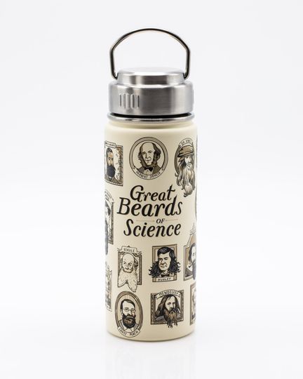 Discover Beards of Science Stainless Steel Vacuum Flask