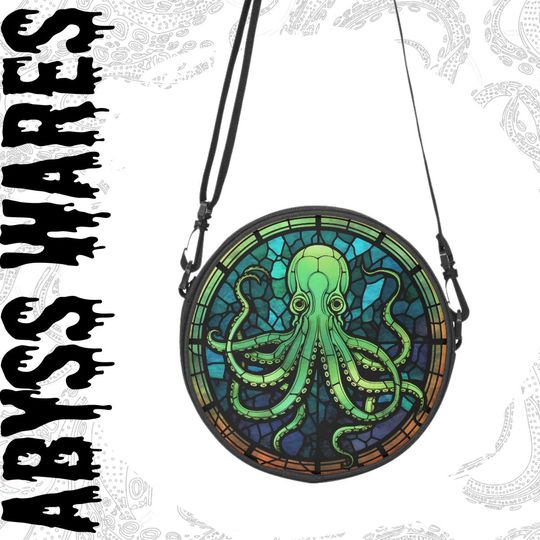Discover Cthulhu Purse Church of HP Lovecraft Round Satchel Bag