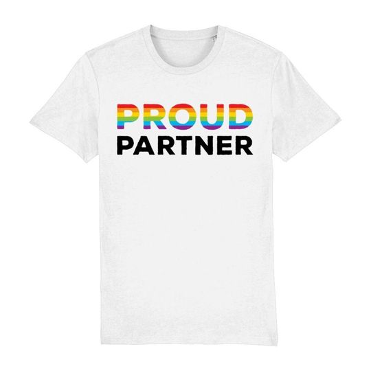 Discover Proud Partner LGBTQ Pride Shirt | Queer Couple Gift