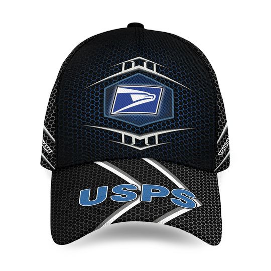 Discover Custom Name US Proud Postal Worker 3D Baseball Caps