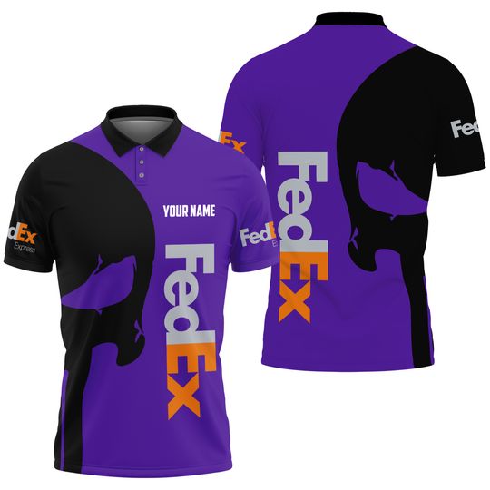Discover Fedex express Skull custom name Polo Shirt