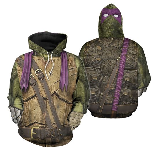 Discover Donatello Sewer Samurai Leonardo TMNT 3D Hoodies