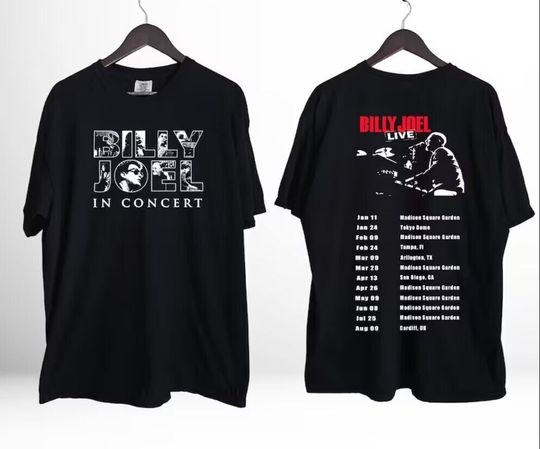 Discover Billy Joel 2024 Tour T-Shirt, Billy Joel Concert Shirt