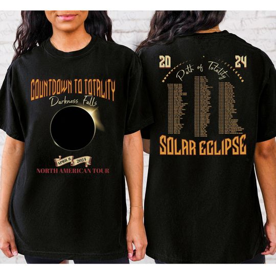 Discover Total Solar Eclipse Shirt April 8th 2024 Shirt