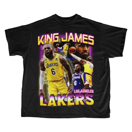Discover Lebron James "King James" Graphic T-Shirt