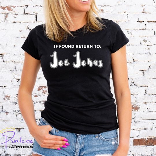 Discover If Found Return To Joe Jonas T-Shirt, The Jonas Brothers T-Shirt