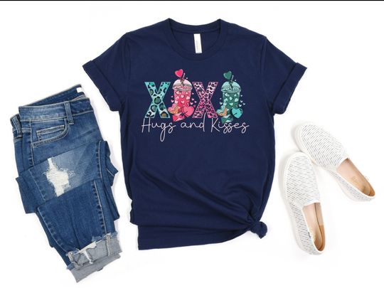 Discover Valentine's Day Shirt, XOXO Sweatshirt, Be Mine Girlfriend Gift, Pink Mini Heart