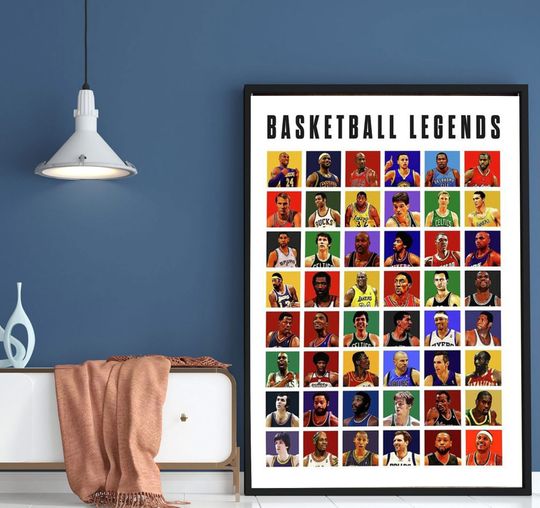 Discover The Bas ket ball Legends Poster, Best Player Wall Art,