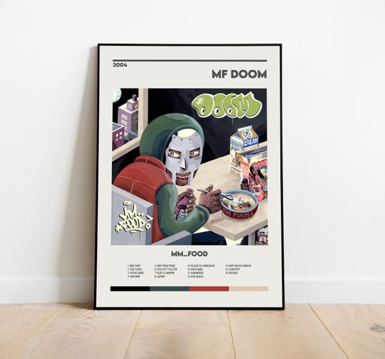 Discover MF Dooom Mm Food Album Cover Print Poster