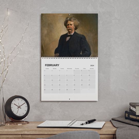 Discover Famous Writers and the Writing Life Calendar 2024, Vintage Calendar 2024