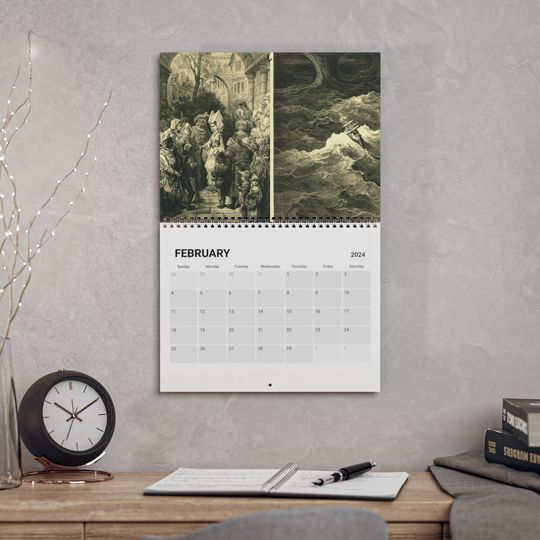 Discover The Rime of the Ancient Mariner Calendar 2024, Vintage Calendar 2024