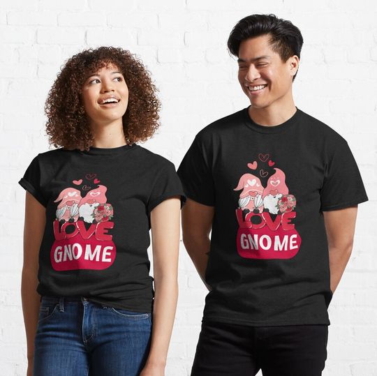 Discover Gnome Valentine Love Gnome Shirt Classic T-Shirt