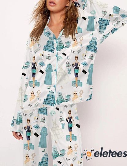 Discover Breakfast At Tiffany’s Long Sleeve Pajama Set