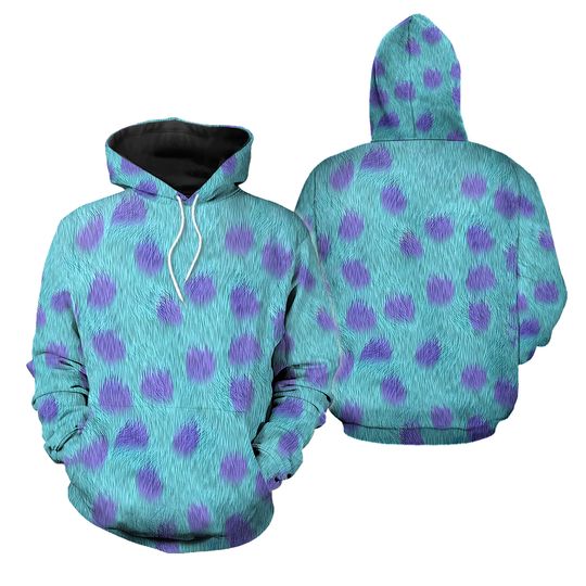 Discover Blue Monster Antagonist Halloween Cosplay 3D Hoodie