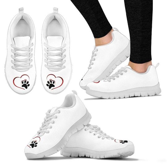 Discover Women's Heart Paw Sneaker