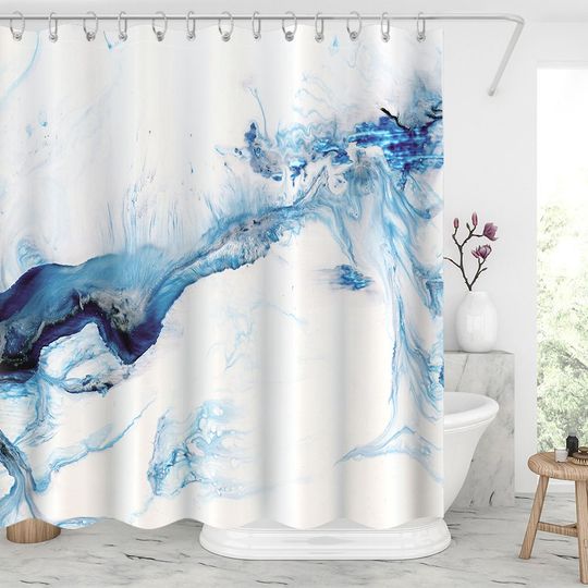 Discover modernization shower curtain Waterproof Modern Fabric Bathroom Shower Curtains
