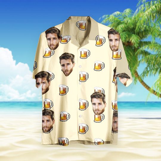 Discover Custom Face Photo Hawaiian Shirt,  Hawaiian Shirt with Face