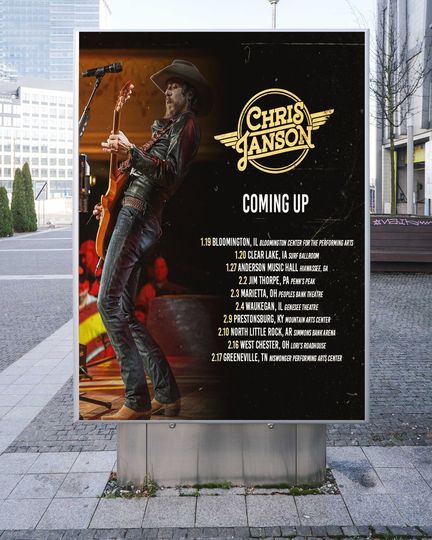 Discover Chris Janson 2024 Music Tour Poster