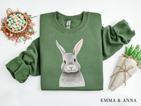 Discover Easter Sweatshirt, Women's Easter Shirt, Rabbit Sweatshirt, Bunny Sweatshirt