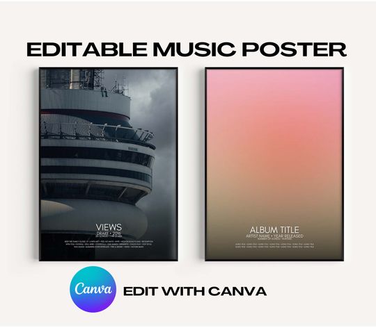 Discover Album Cover Poster- Customizable Digital Music Poster