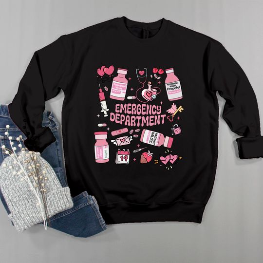 Discover Emergency Department Valentine Shirt, Valentine ER Nurse, Emergency Room Nurse Gift, Valentines Day Gift