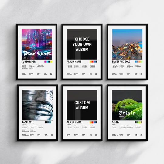 Discover Choose Your Album Cover, Music Poster Art, Personalized Music Poster